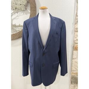 Brooks Brothers Explorer Madison Fit Suit Jacket Sport Coat Navy Blue 44L